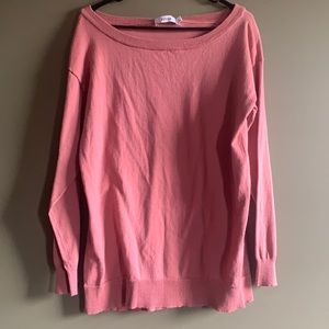 Oversized Pink Long Sleeve Top